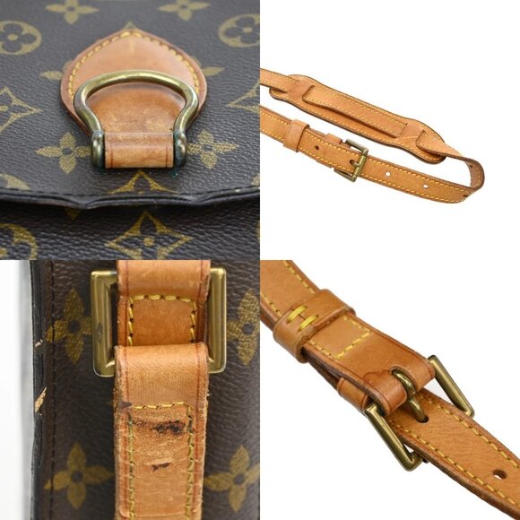 LOUIS VUITTON Saint Cloud GM Shoulder Bag Monogram Leather Brown M51242 31AA003 - Picture 10 of 16